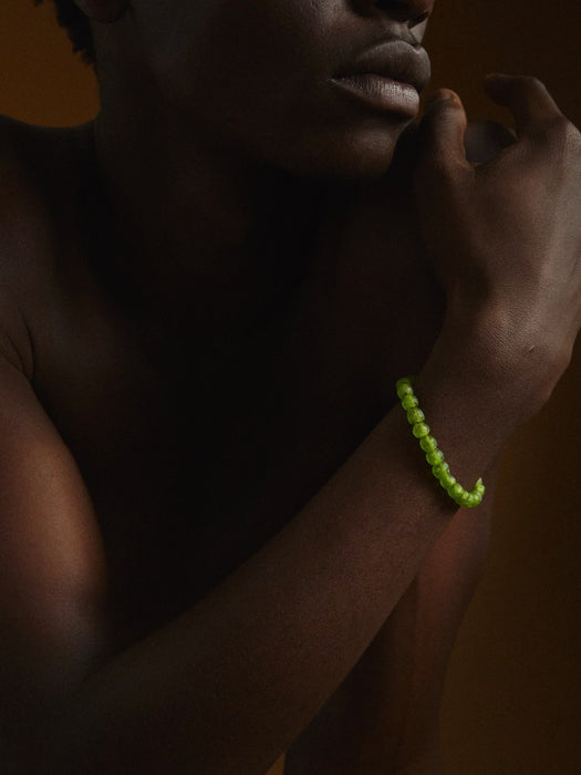 Earth Age Ghanaian Bracelet  in Green Comet