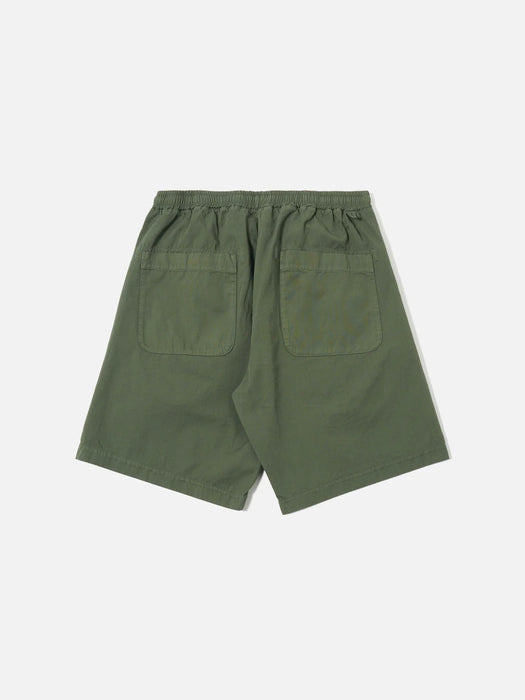 Universal Works Simple Short in Olive Kelly Cotton