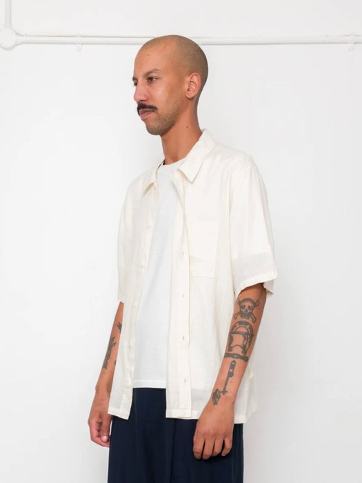 Folk Men Gabe Shirt in Ecru