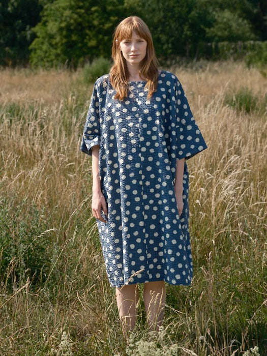 Kate Sheridan Edie Dress in Blue Spot