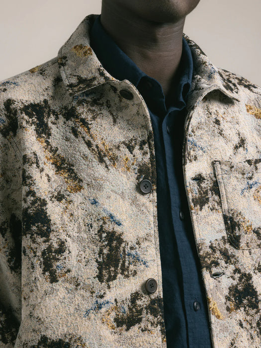 Kestin Ormiston Jacket in Brown Camp Jacquard