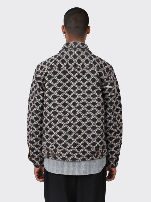 Kardo Marvin Jacket in Navy Jacquard