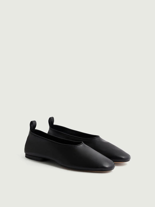 Soeur Bala Shoes in Ebony Leather