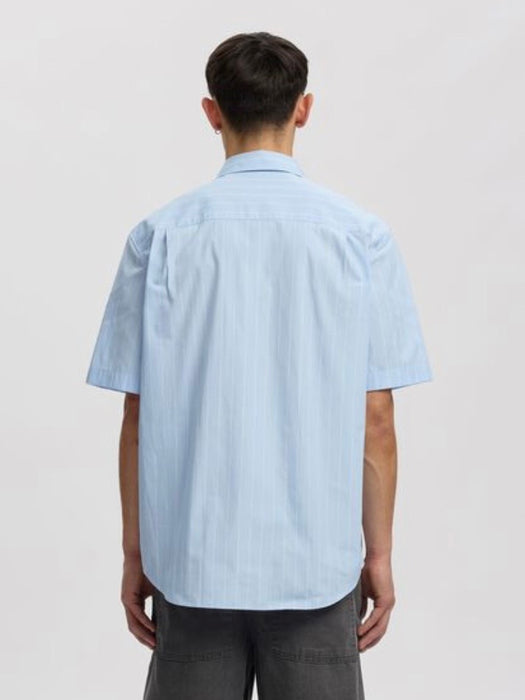 Annarr Aslund Shirt in Cashmere Blue Stripes