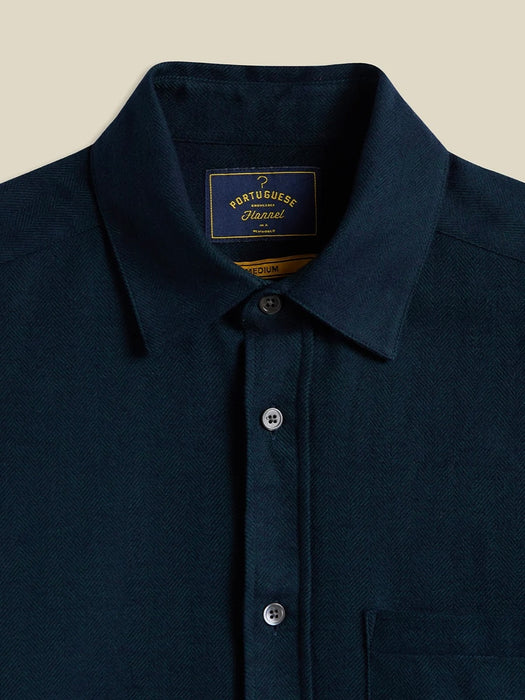 Portuguese Flannel Shirt in Espiga Green