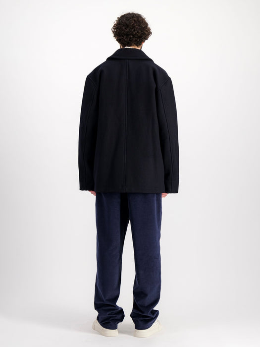 Parages Harbour Jacket in Navy Wool