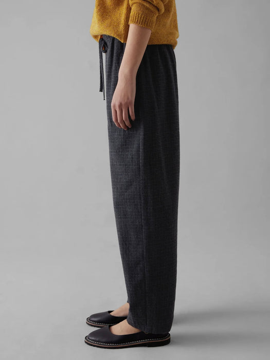 Toast Suki Trousers in Carbon Seersucker Check