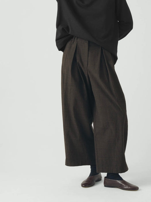 Toast Wide Leg Trousers in Slate Cotton/Wool