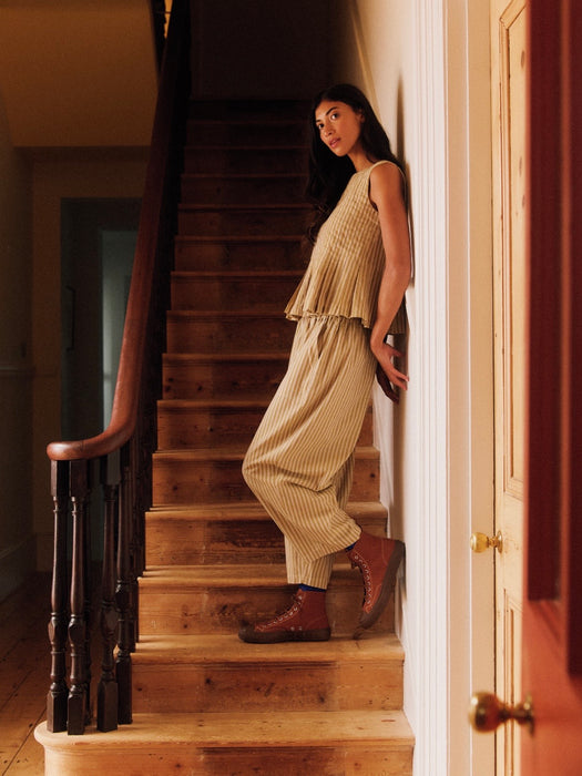 Sideline Billy Trousers in Ochre Stripe