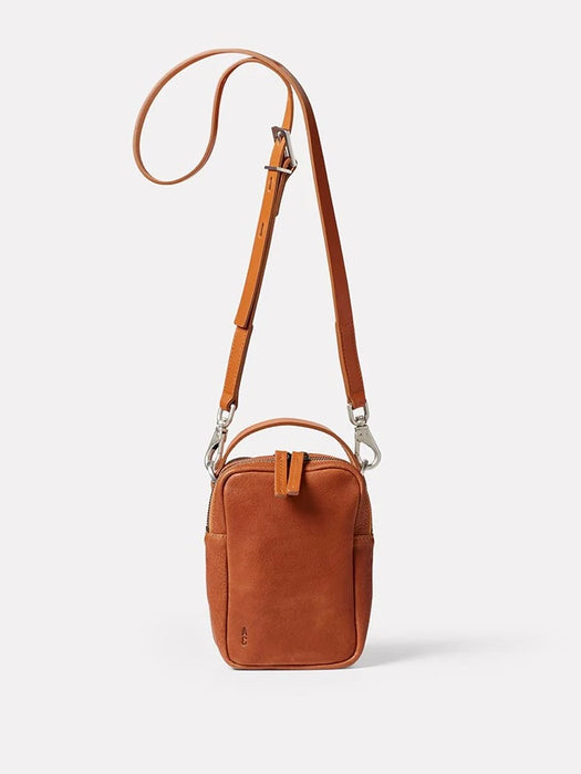 Ally Capellino Hurley Mini Crossbody in Redwood Leather