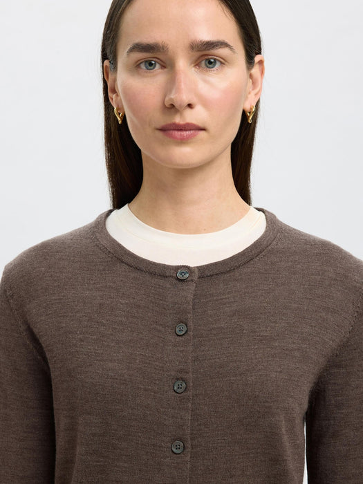Selected Femme Thea LS Knit Cardigan in Delicioso