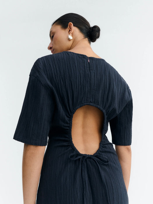 Thinking Mu Kina Dress in Navy