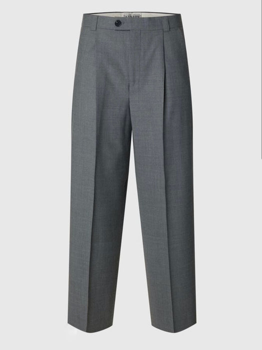 Annarr Norr Trousers in Grey Melange