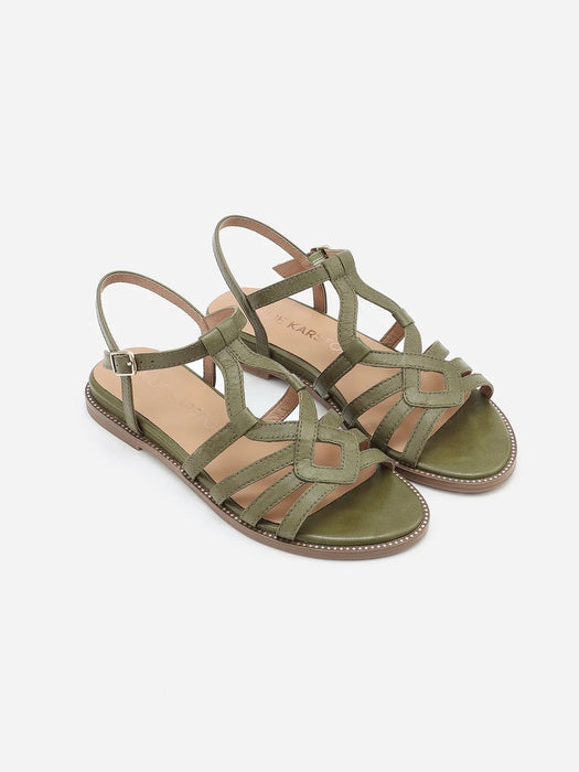 Emilie Karston Sabine Sandals in Vert