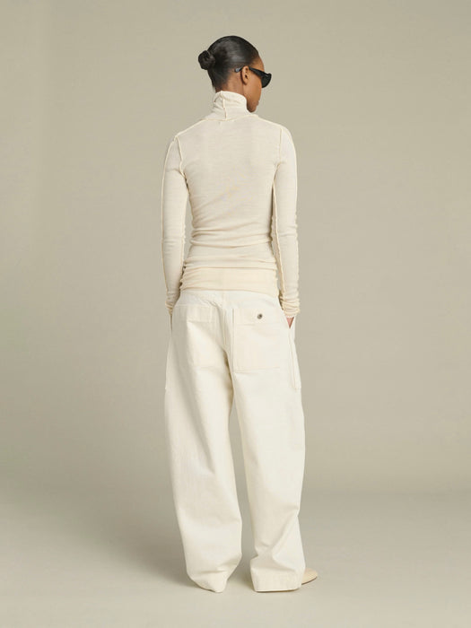 Soeur Lois High-neck Top in Ecru