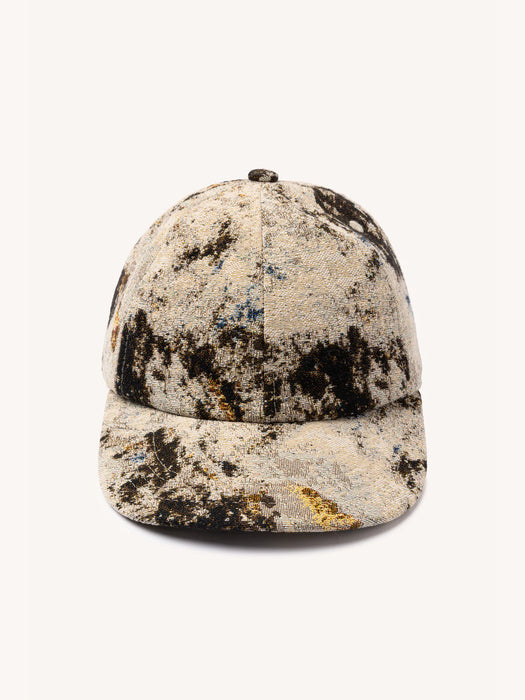 Kestin Leuchars Cap in Brown Camo Jacquard