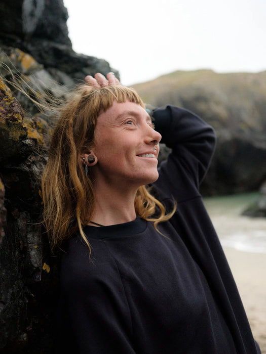 Elliot Organics Joanie Sweat in Ocean