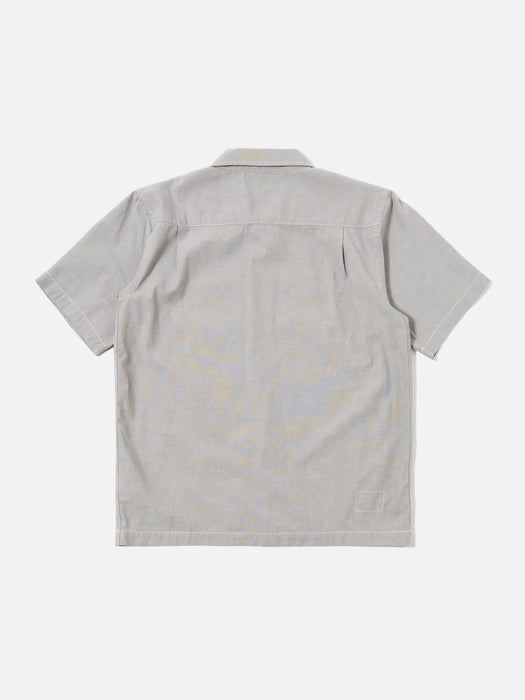Universal Works Fatigue SS Shirt in Grey Izumi