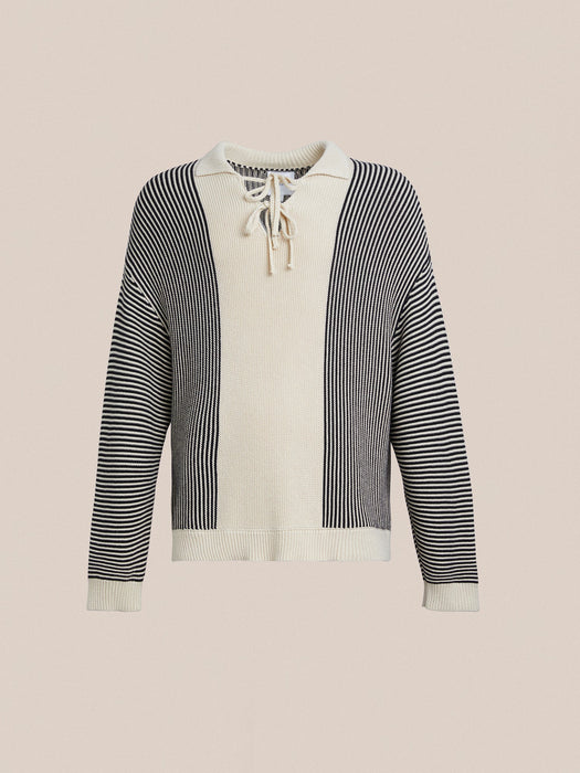 Found Knit Collar Sweater in Cream