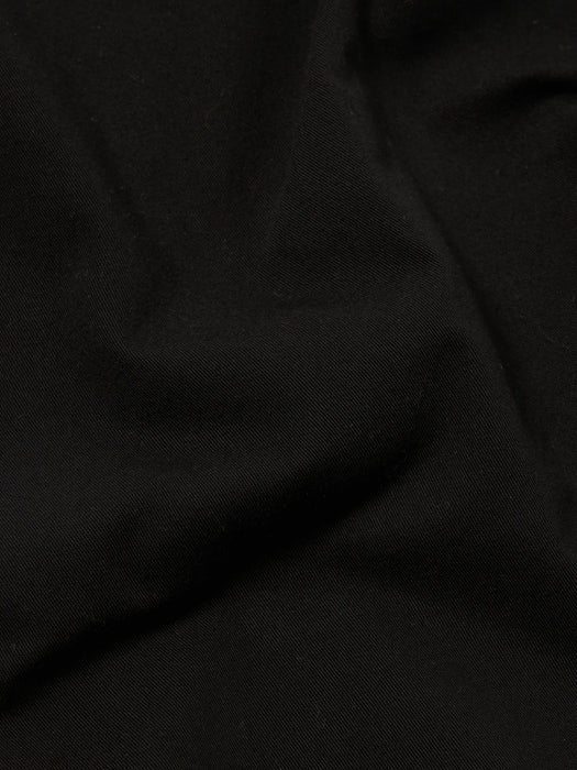 Universal Works Simple Short in Black Kelly Cotton