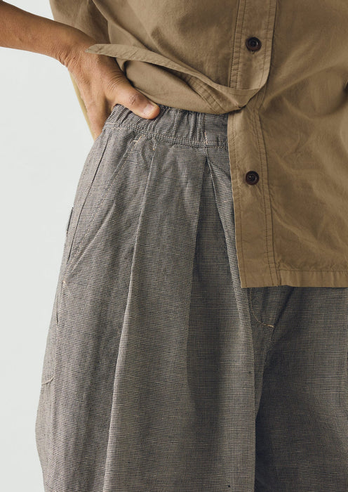 Toast Wide Leg Trousers in Vintage White/Black Micro-Houndstooth Vintage