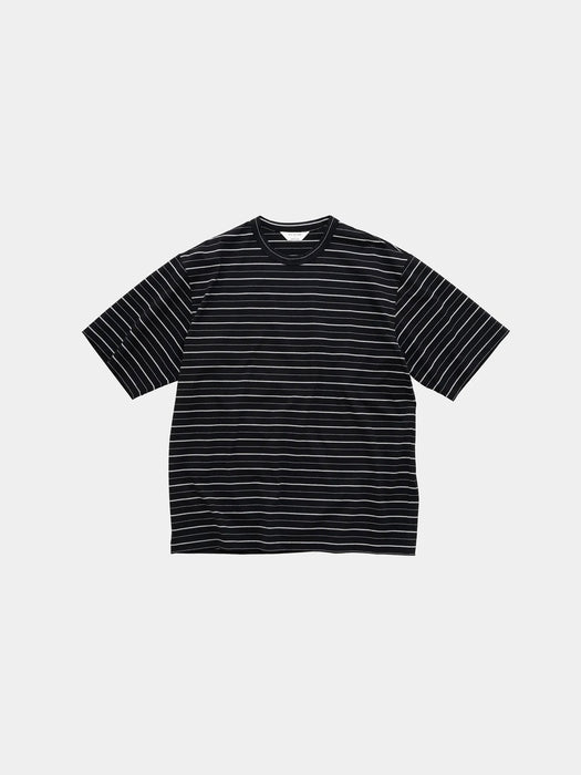 Still By Hand Striped T-Shirt in Black and White