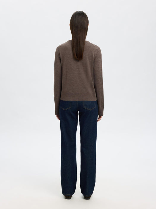 Selected Femme Thea LS Knit Cardigan in Delicioso