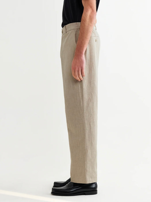 Wax Bayham Trouser in Natural Cotton / Linen