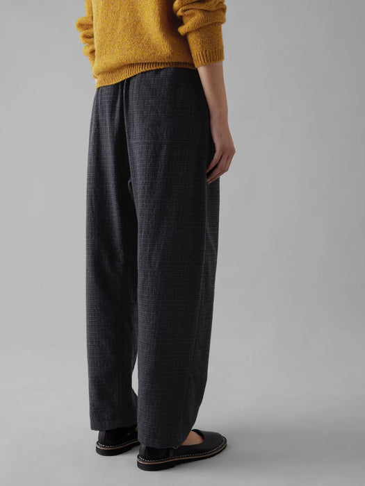 Toast Suki Trousers in Carbon Seersucker Check