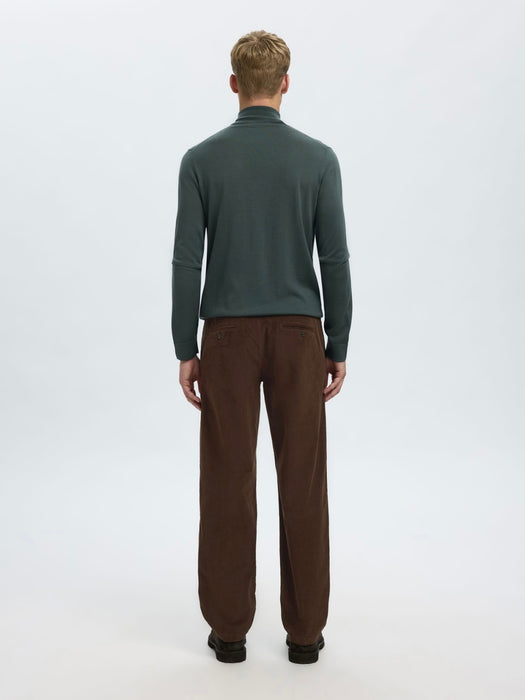 Selected Homme Miles Cord Trousers in Demitasse