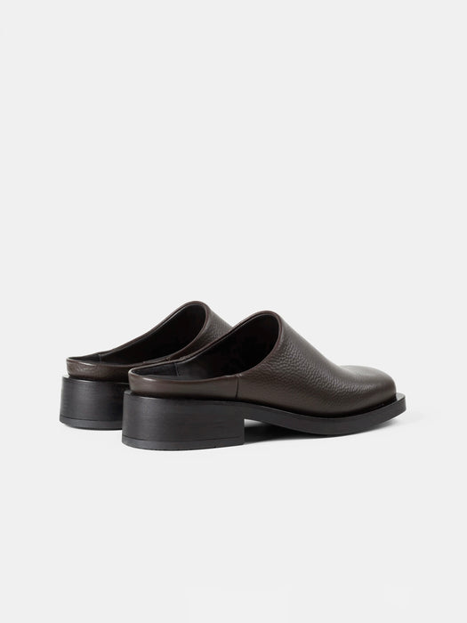 Garment Project Alex Mule in Tumbled Brown