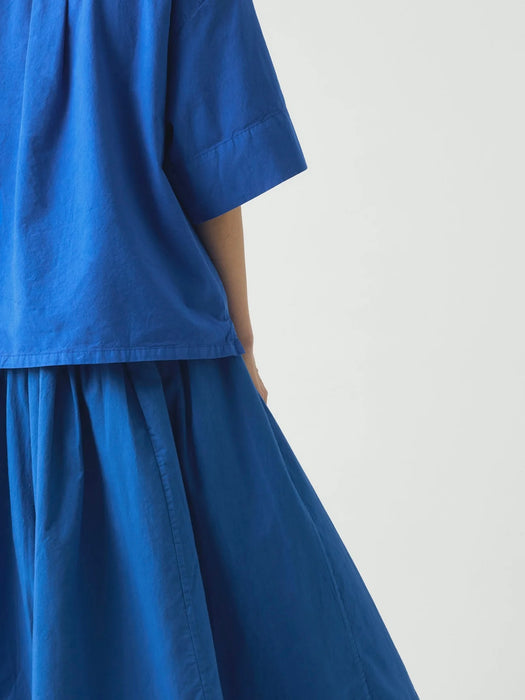 Toast Poplin Shirt in Enamel Blue