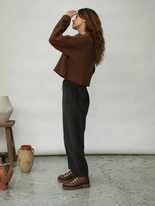 Beaumont Organic Leo Jumper in Tan Marl