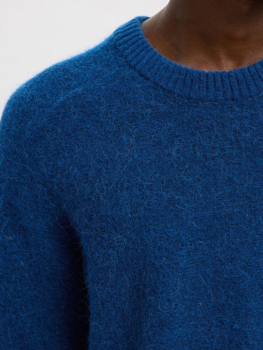 Selected Homme Rai LS Crew Knit in Set Sail
