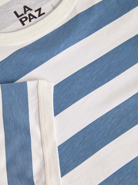 La Paz Meneres T-Shirt in Indigo Stripes