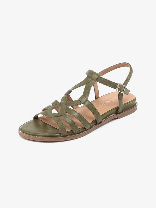 Emilie Karston Sabine Sandals in Vert