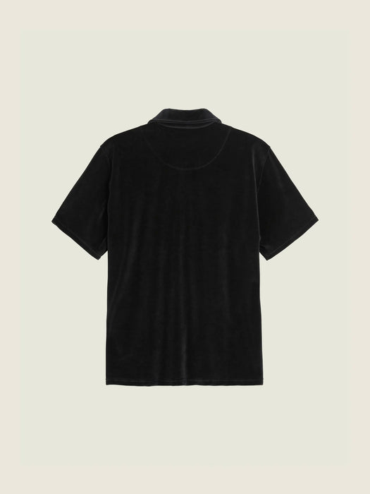 OAS Girona Velour Shirt in Nearly Black