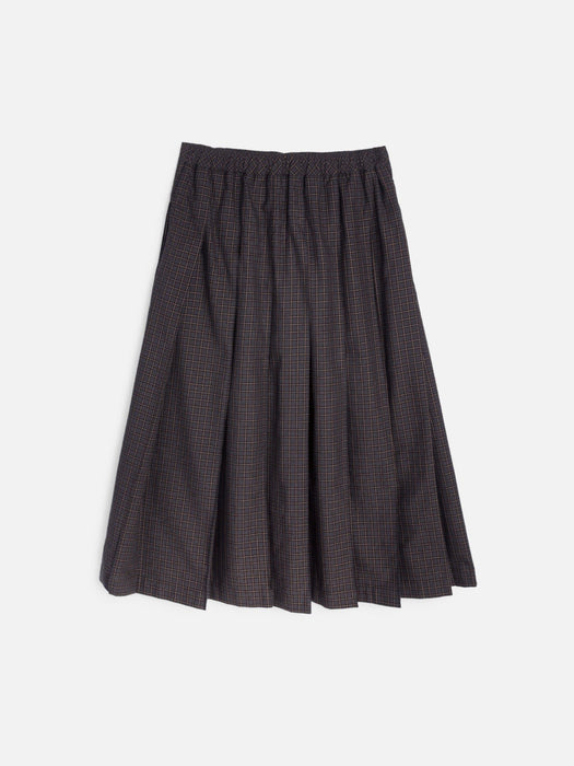 YMC Women Rosetta Skirt in Grey Multi