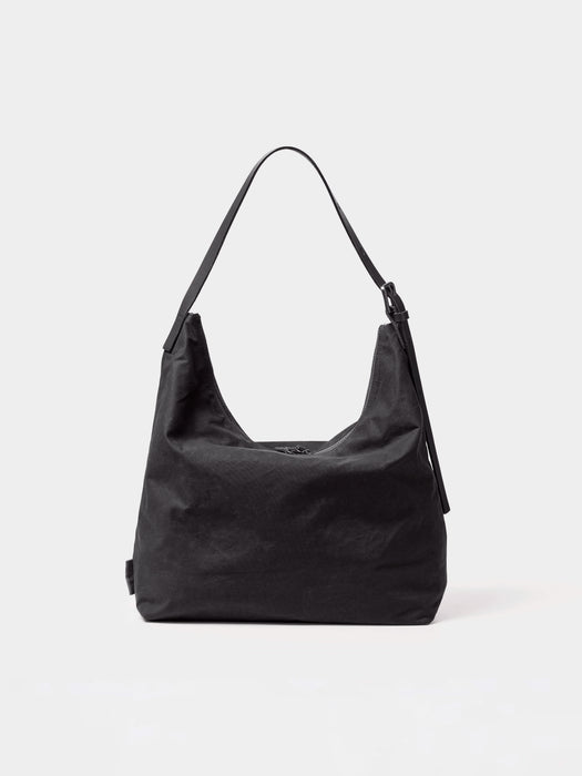 Ally Capellino Fonz Hobo Bag in Black Waxed Cotton