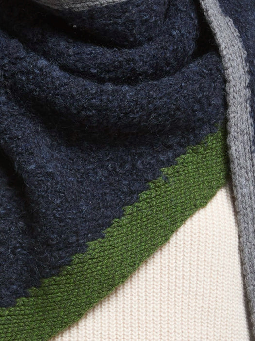 Mapoésie Asta Triangle Scarf  in Night Blue