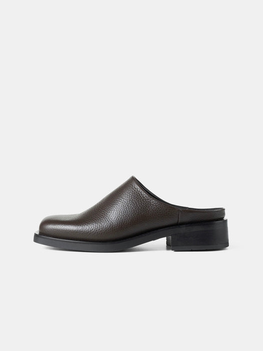 Garment Project Alex Mule in Tumbled Brown