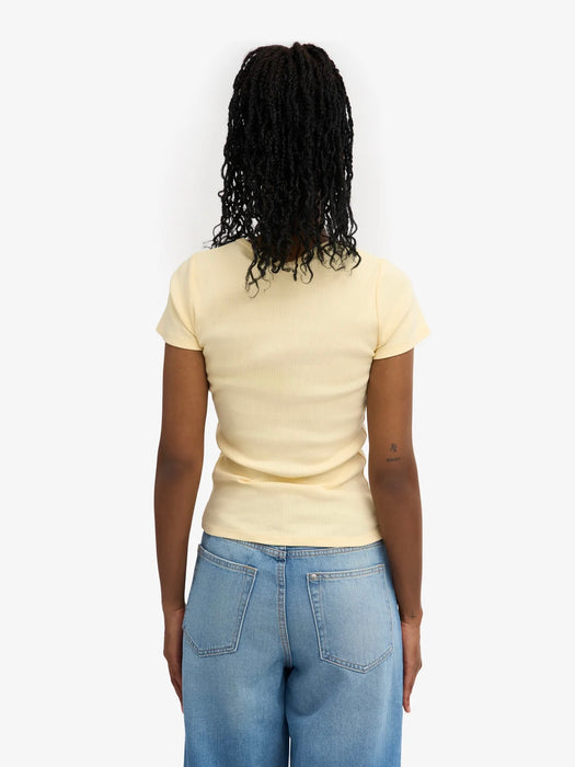 Colorful Standard Women's Rib T-Shirt in Soft Yellow