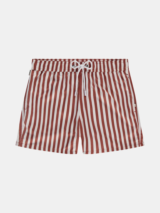 Pockies Shorties in Brick Stripes