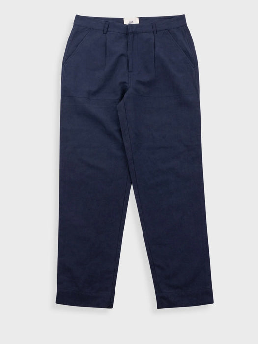 Folk Men Signal Pant in Dark Navy Slub
