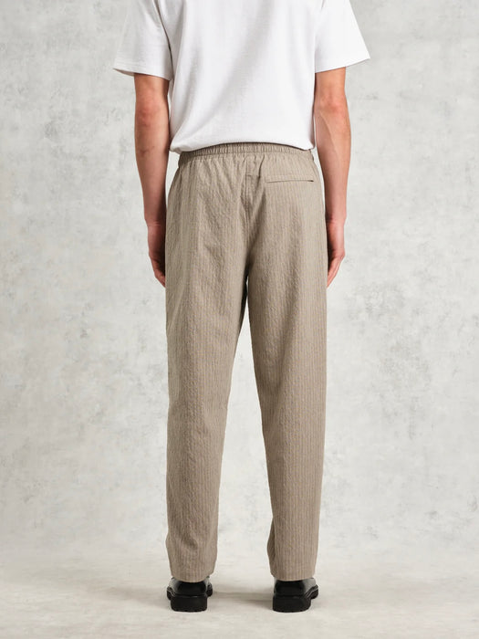 Wax Tyne Trouser in Natural Chalk Stripe