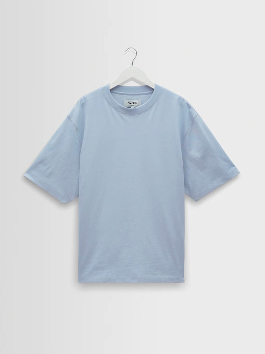 Wax Milton SS T-shirt in Compact Light Blue