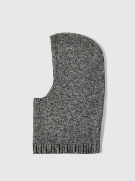 Selected Femme Cahier Blend Balaclava in Medium Grey