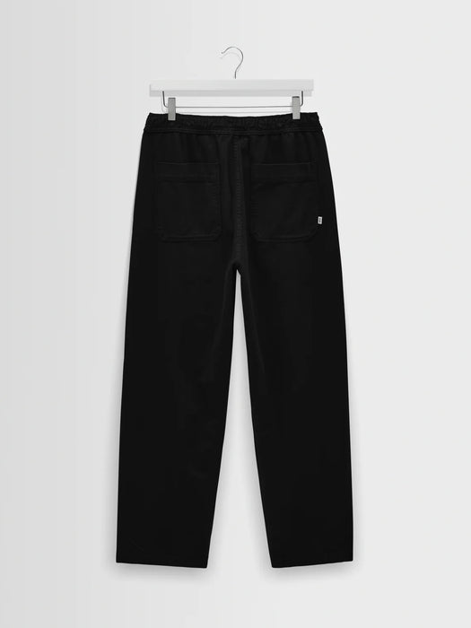 Wax Hyde Trousers in Black Twill