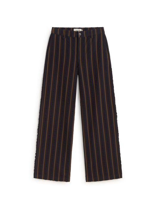 Thinking Mu Serena Trousers in Portbou Seersucker Stripes