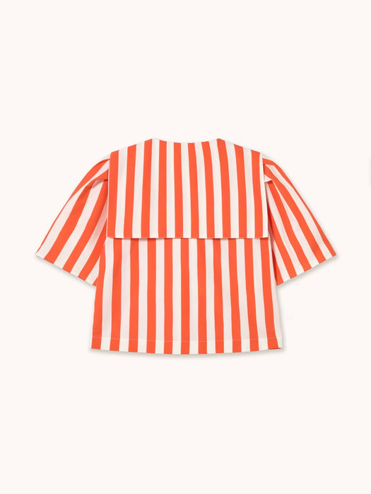 The Tiny Big Sister Striped Sailor Blouse in Summer Red